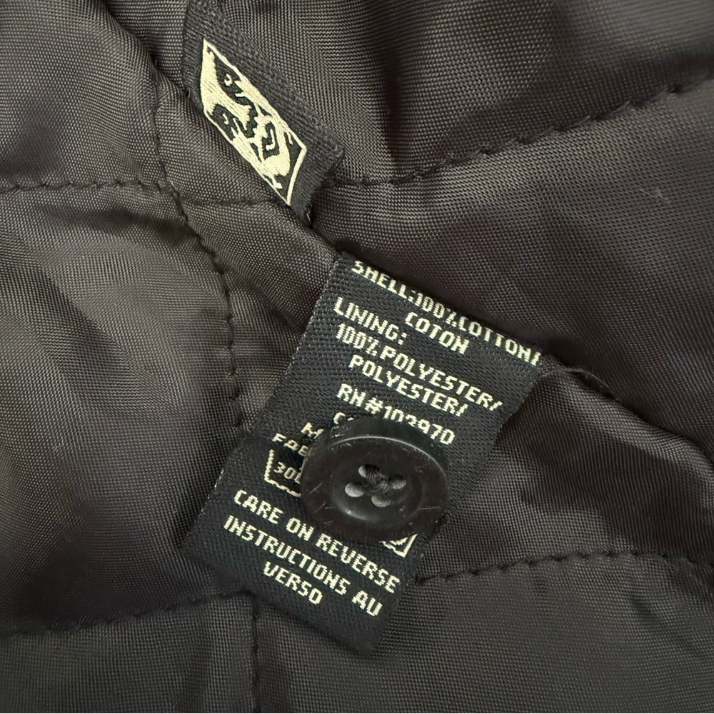 Men’s Obey Field Master Quilted Lined Flannel Button Up Jacket Size Small - Picture 11 of 16